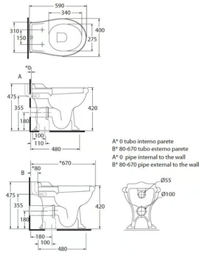 CROWN - Floor mounted ceramic toilet by Park Avenue - view 3